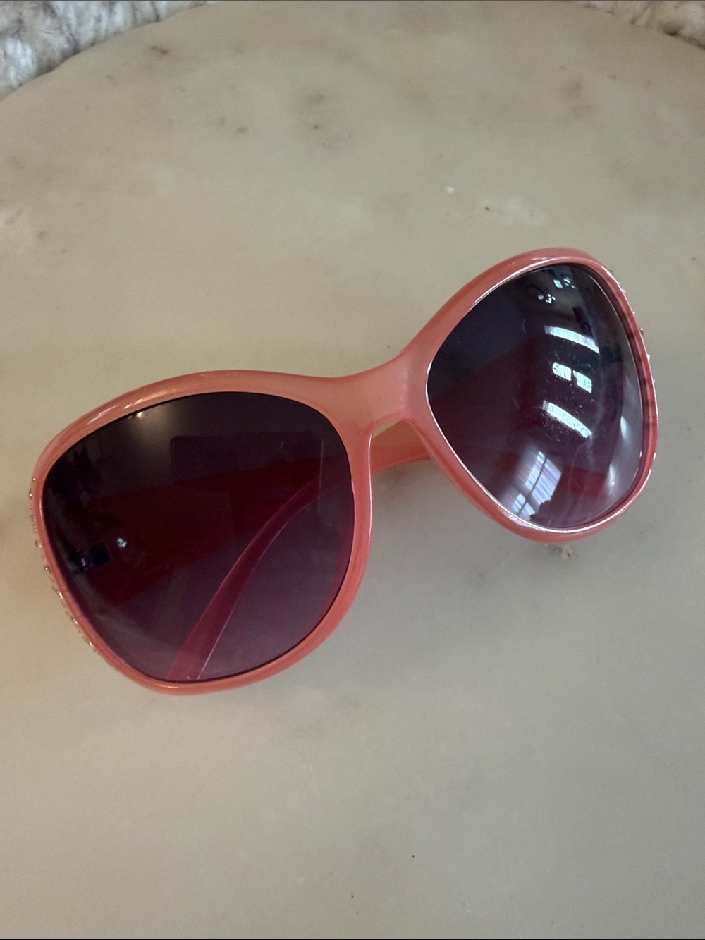 Steve Madden Women’s Pink Oversized Fashion Sunglasses